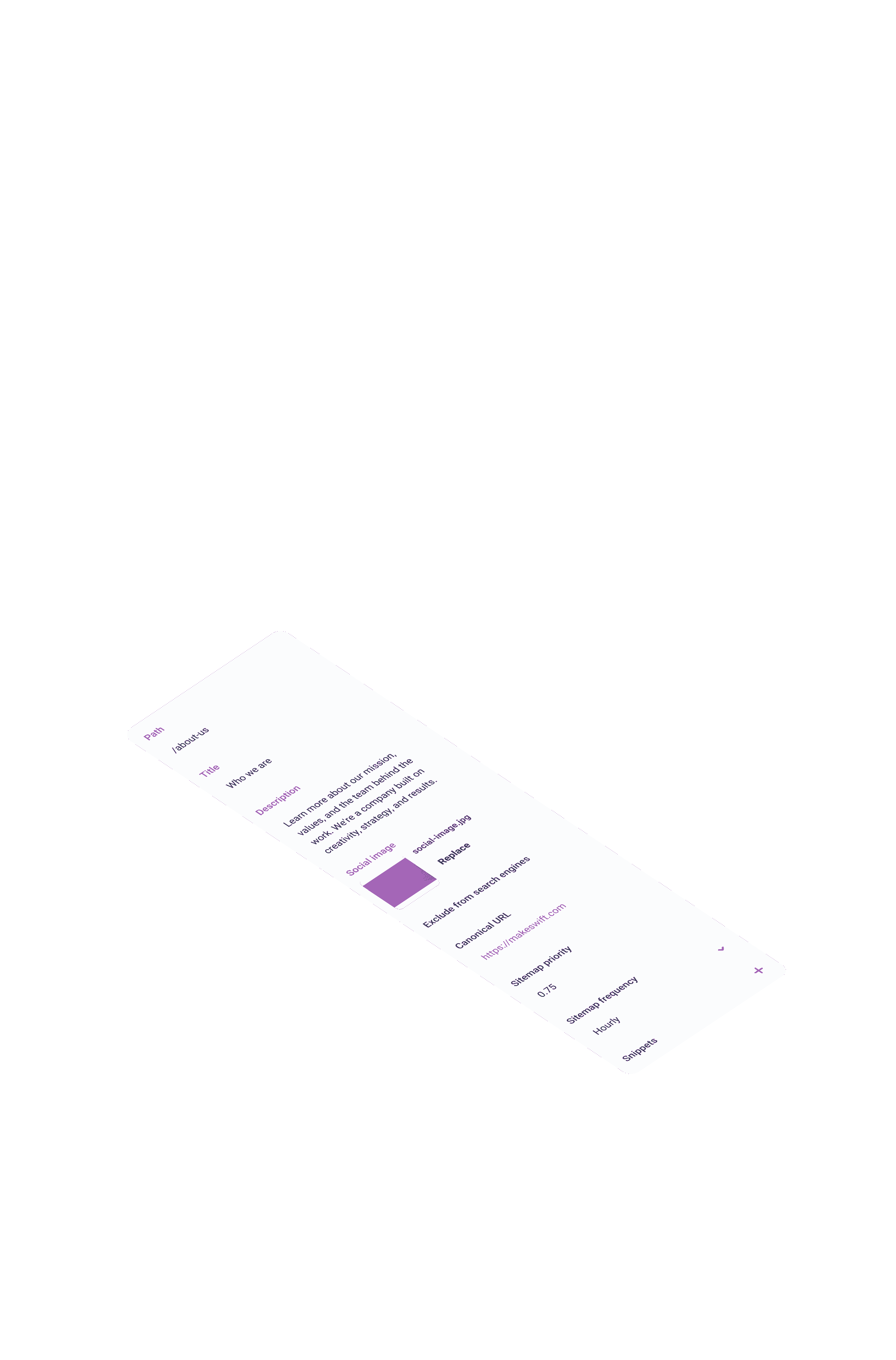 SEO controls in Makeswift