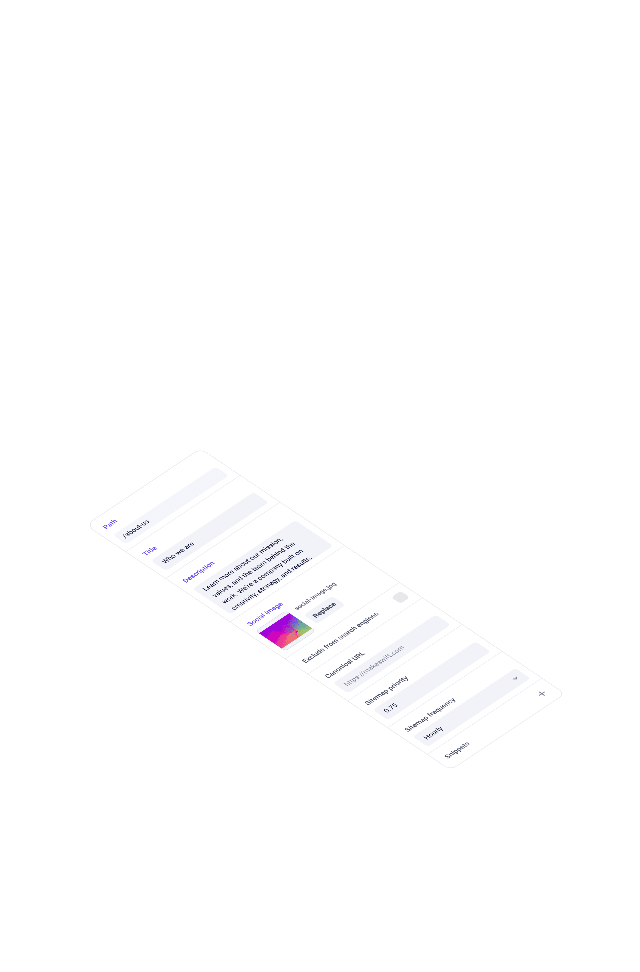 SEO controls in Makeswift